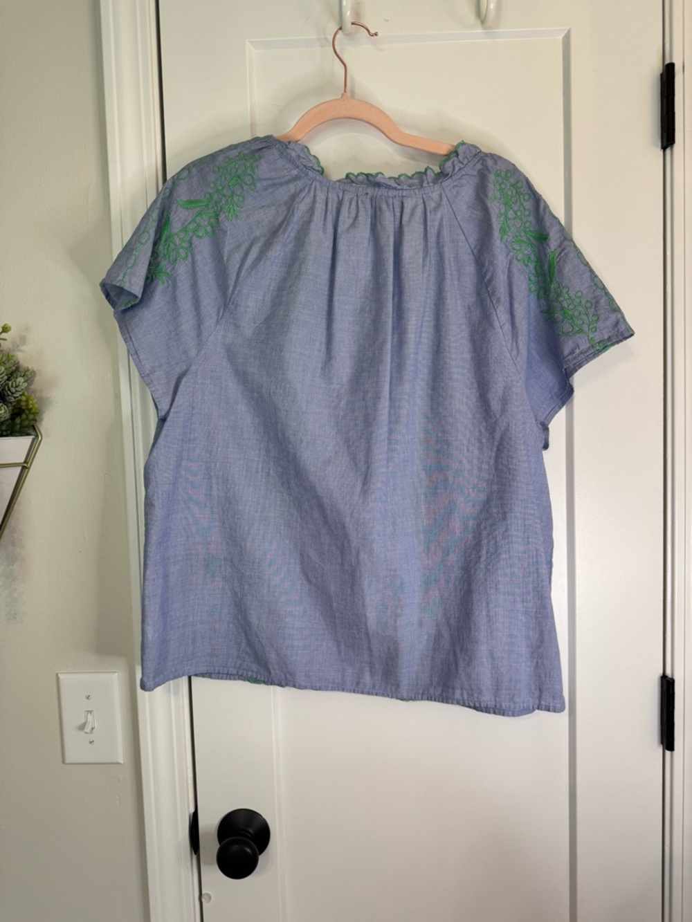 Talbots Cotton Boho Top - Picture 6 of 6